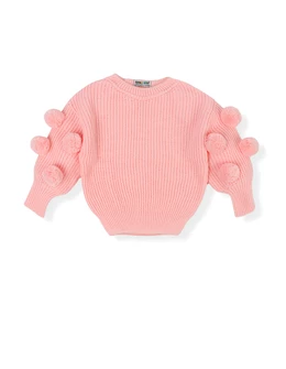 Pulover tricotat cu ciucurasi, model corai