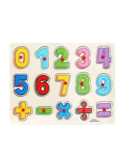 Puzzle din lemn 15 PCS Invatam Calcule 1