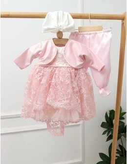 Rochita botez Iris model roz