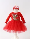 Rochita cu bentita Craciun Cute Deer rosu picture - 1