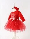 Rochita cu bentita Craciun Santa baby rosu picture - 4