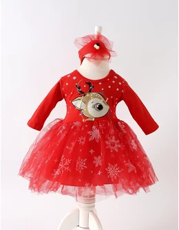 Rochita cu bentita Fulgi si Caprioara, rosu