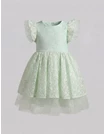 Rochita cu broderie, Kiara, model verde picture - 1