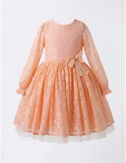 Rochita cu broderie, Lara, model corai