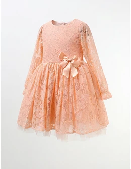 Rochita cu dantela Sandy, corai