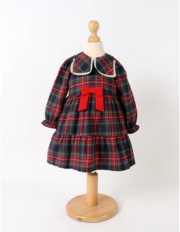 Rochita cu fundtia, Martha, bleumarin-rosu