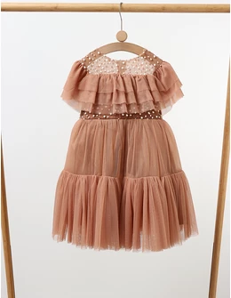 Rochita cu tulle Daria, model bej