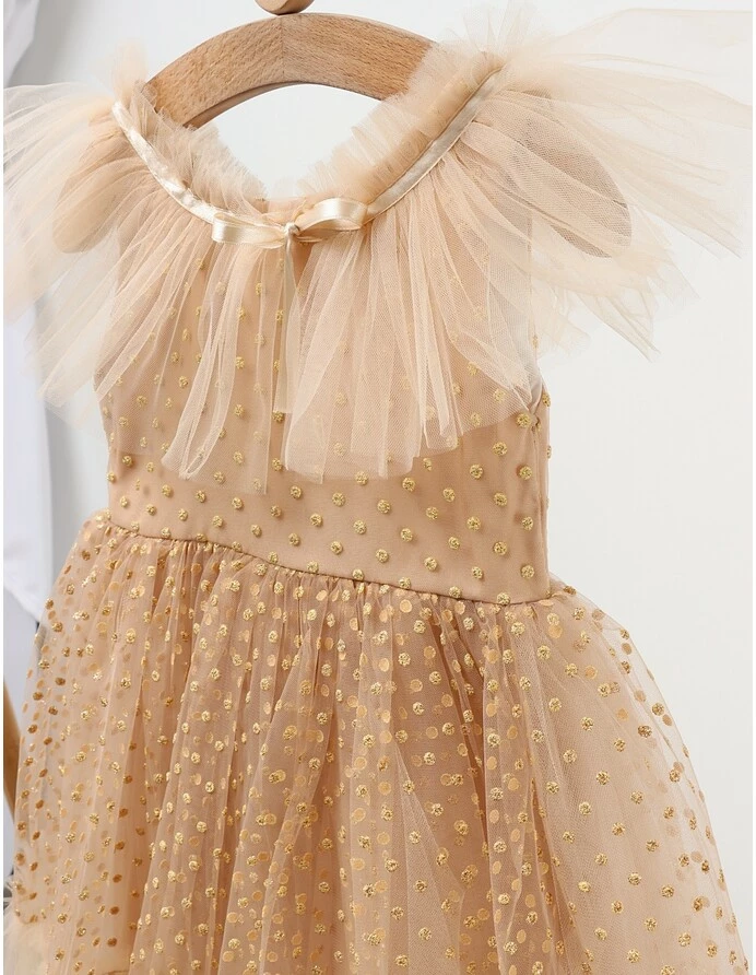 Rochita cu tulle Mandy, bej picture - 3