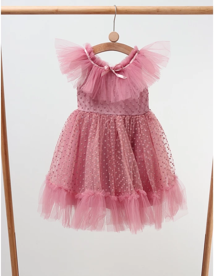 Rochita cu tulle Mandy, roz picture - 2