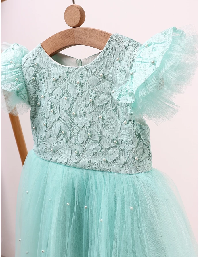 Rochita cu tulle Zara, model verde picture - 3