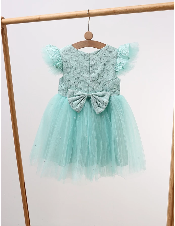 Rochita cu tulle Zara, model verde picture - 6