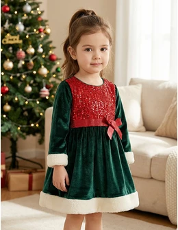 Rochita ErayKids catifelata verde