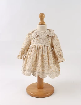 Rochita muselina si croset, Elisa crem