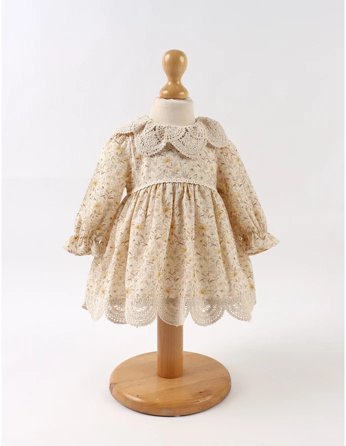 Rochita muselina si croset, Elisa crem picture - 3