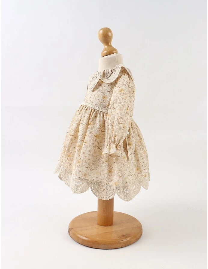 Rochita muselina si croset, Elisa crem picture - 4