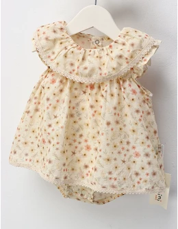 Rochita stil body, cu bentita, Anel, crem