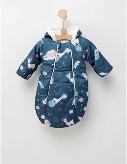 Sac de dormit, Animalute Astronaut, albastru