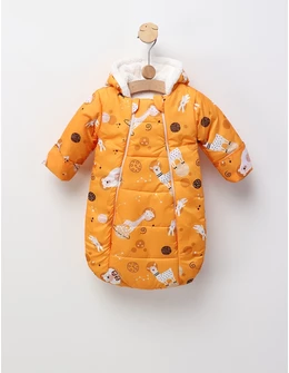 Sac de dormit, Animalute Astronaut, galben