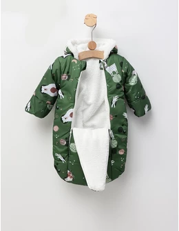 Sac de dormit, Animalute Astronaut, verde
