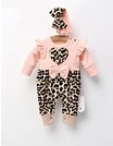 Salopeta animal print cu bentita, Heart corai picture - 1