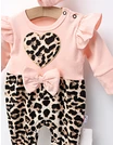 Salopeta animal print cu bentita, Heart corai picture - 2