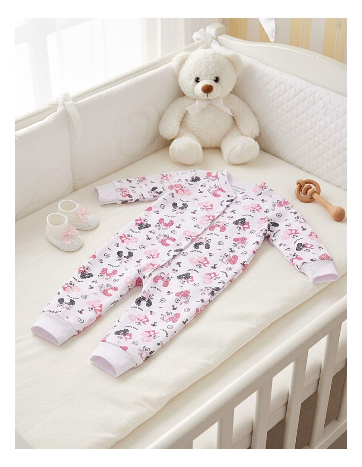 Salopeta BB Romania Cute Bear, ciclam