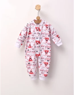 Salopeta BB Romania Teddy Bear, rosu
