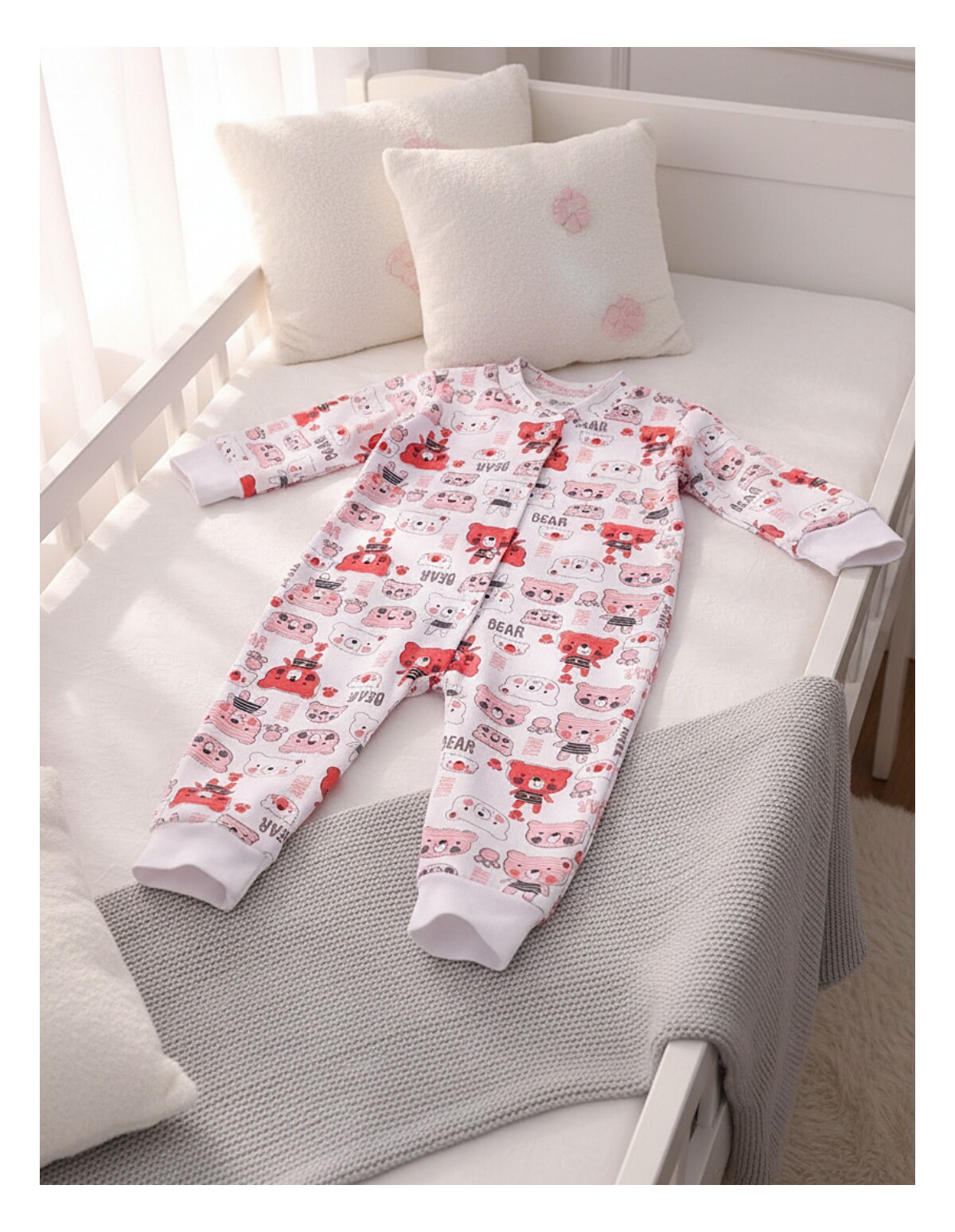 Salopeta BB Romania Teddy Bear, rosu