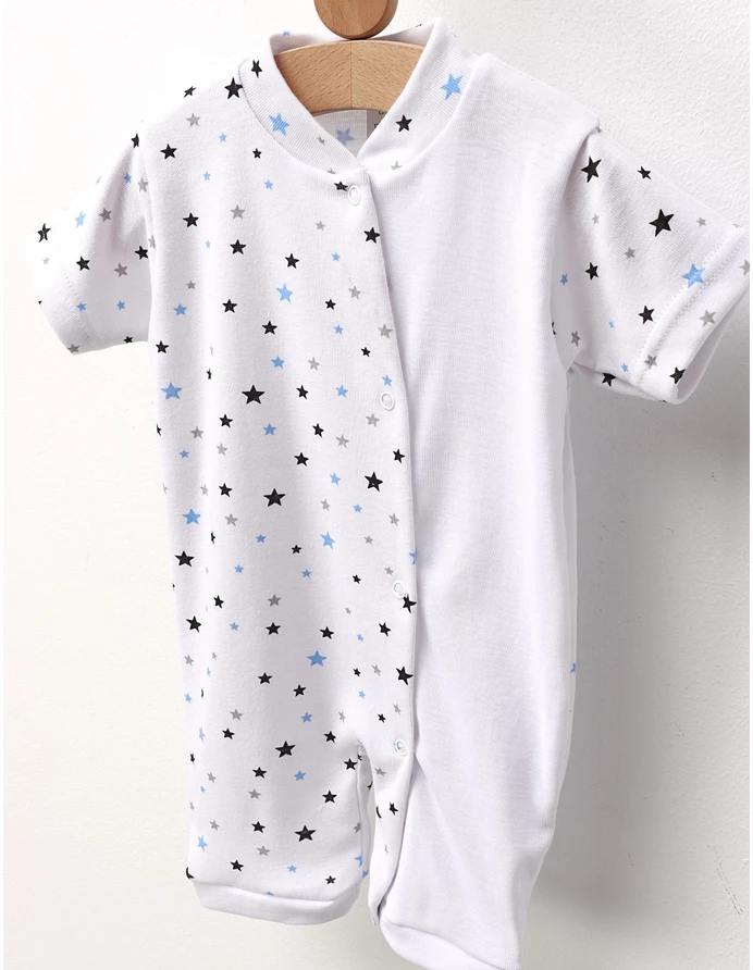 Salopeta bebe, imprimata stelute blue-bleumarin picture - 4