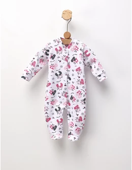 Salopeta bebe Romania Cute Bear, ciclam