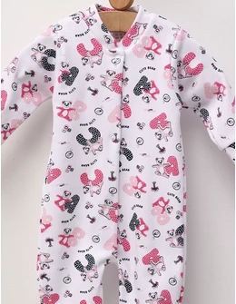 Salopeta bebe Romania Cute Bear, ciclam