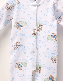 Salopeta bebe Romania Mama Bear, blue