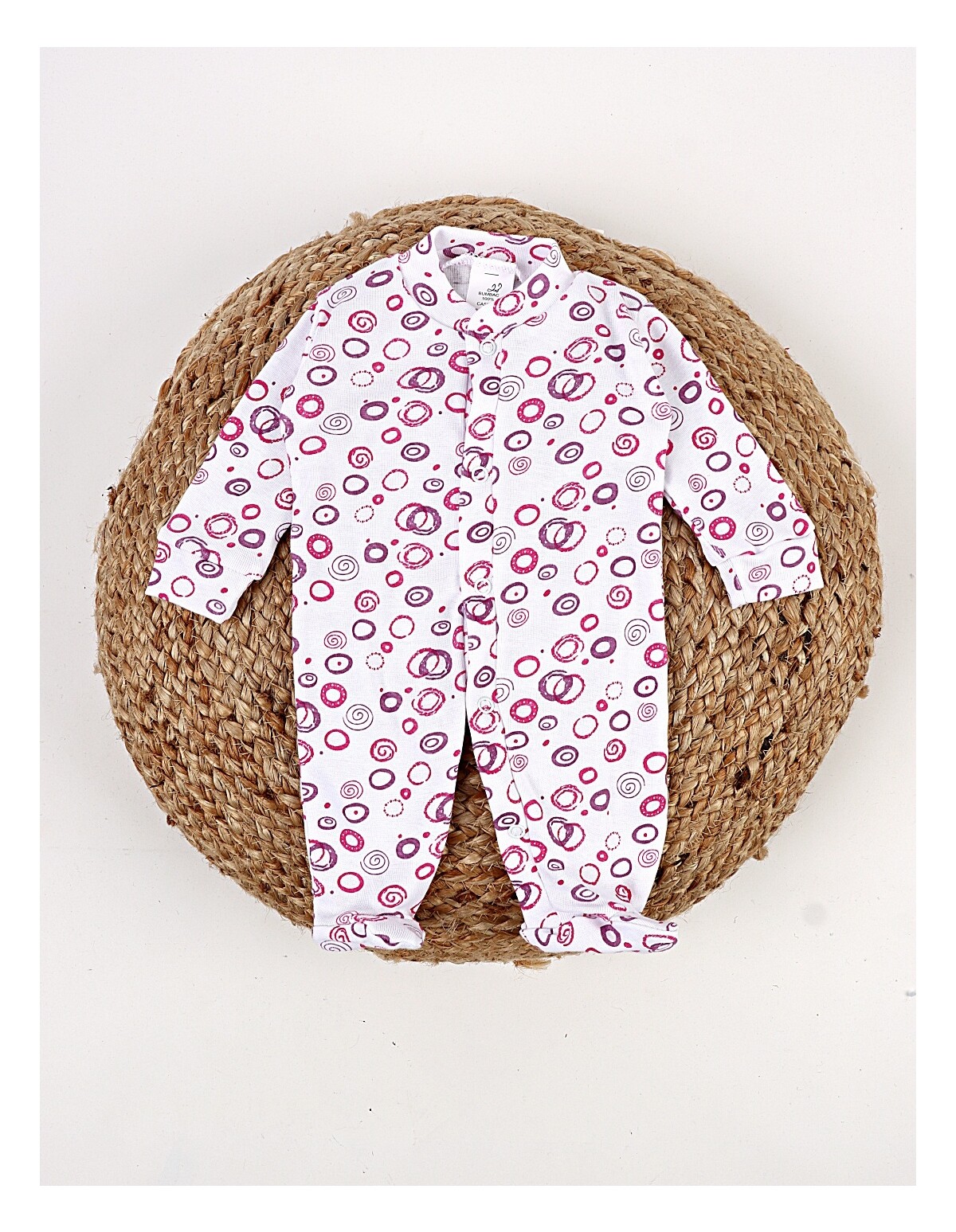Salopeta bebe Romania Spiral roz