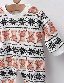 Salopeta Bebe Ursuleti, model multicolor