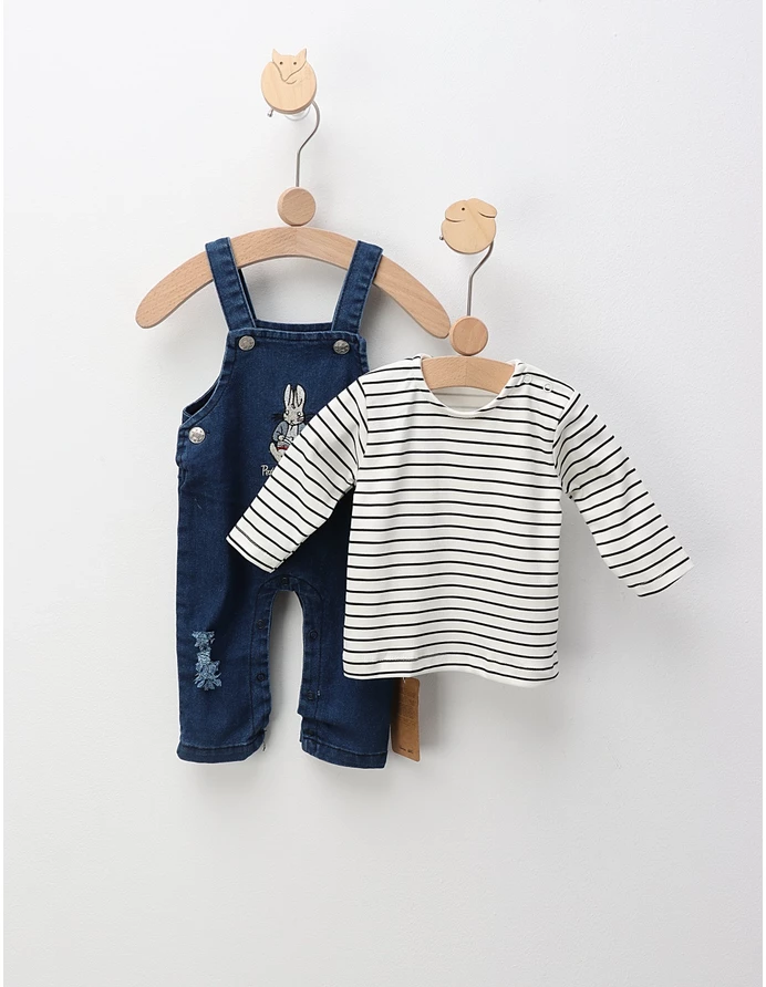 Salopeta blug+bluza, Peter Rabbit, albastru picture - 3