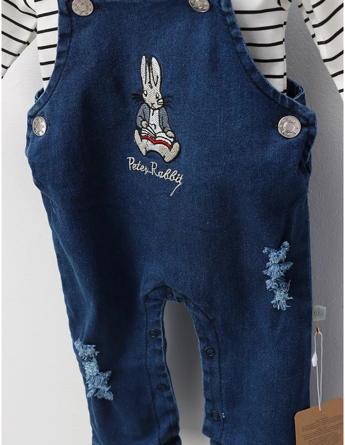 Salopeta blug+bluza, Peter Rabbit, albastru picture - 6