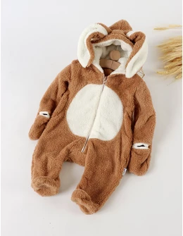 Salopeta cocolino cu botosei iepure Missi bej