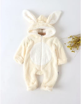 Salopeta cocolino iepure Missi ecru