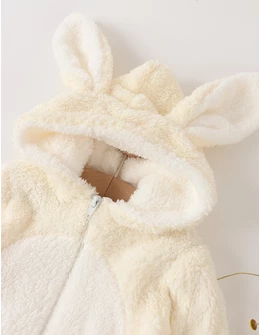 Salopeta cocolino iepure Missi ecru