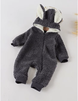 Salopeta cocolino iepure Zurly, gri-inchis