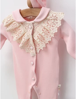 Salopeta cu bentita Freya, model roz