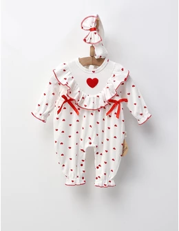 Salopeta cu bentita, Jennifer, alb rosu