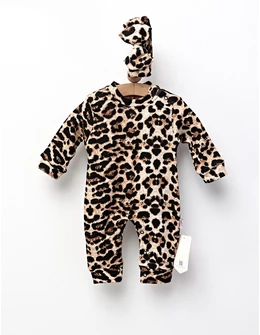 Salopeta cu bentita Leopard Print