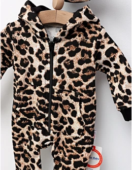 Salopeta cu fes, Animal Print Leopard, negru
