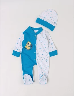 Salopeta cu fes Baby Duck's turcoaz