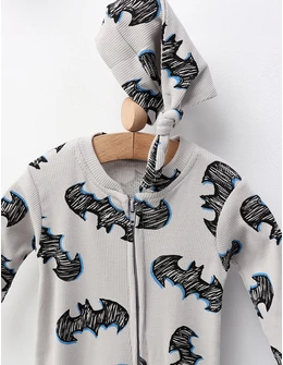 Salopeta cu fes, Night Hero Batman, gri-albastru