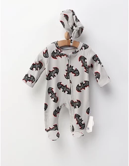 Salopeta cu fes, Night Hero Batman, gri-rosu