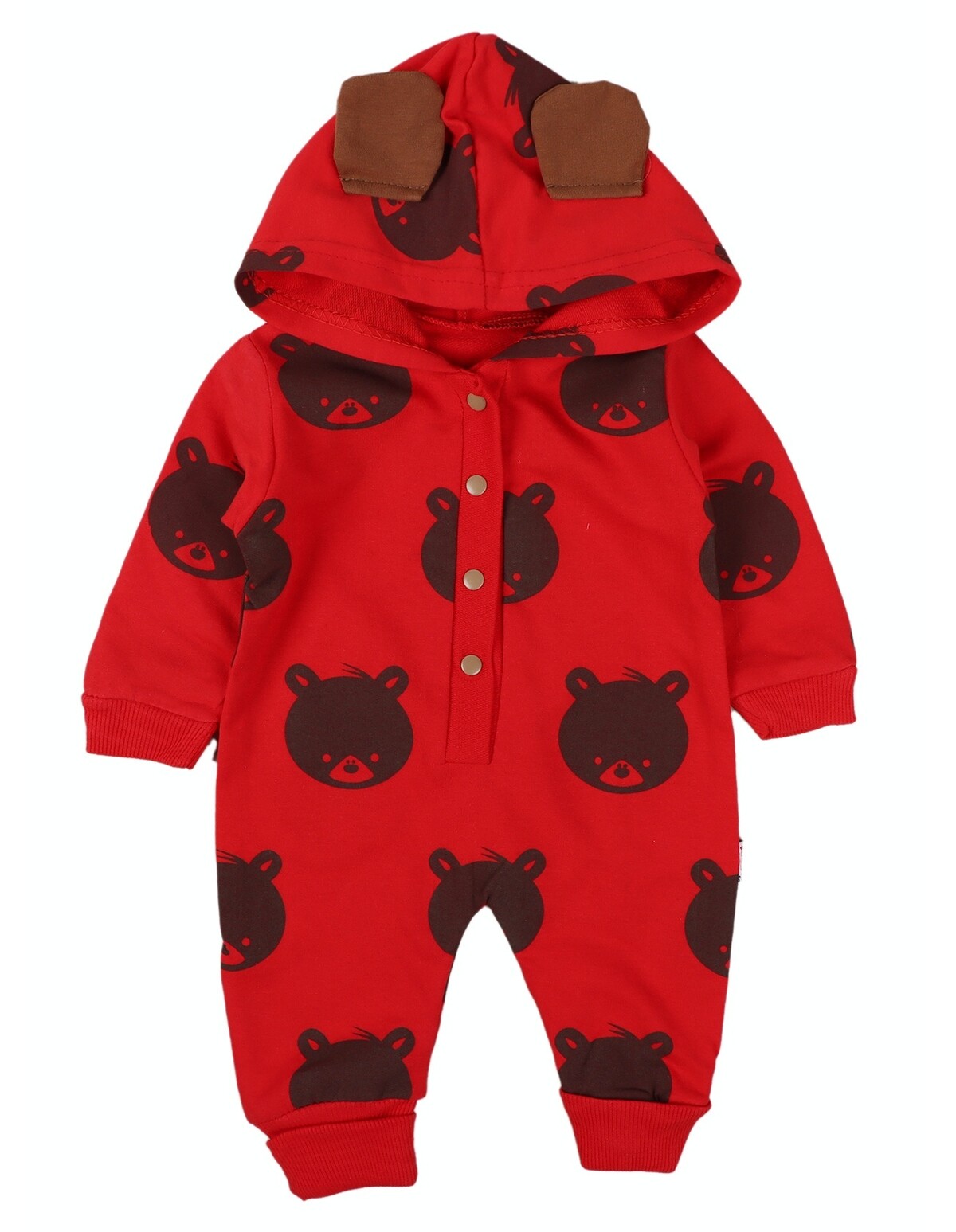 Salopeta cu gluga BEAR EARS model rosu