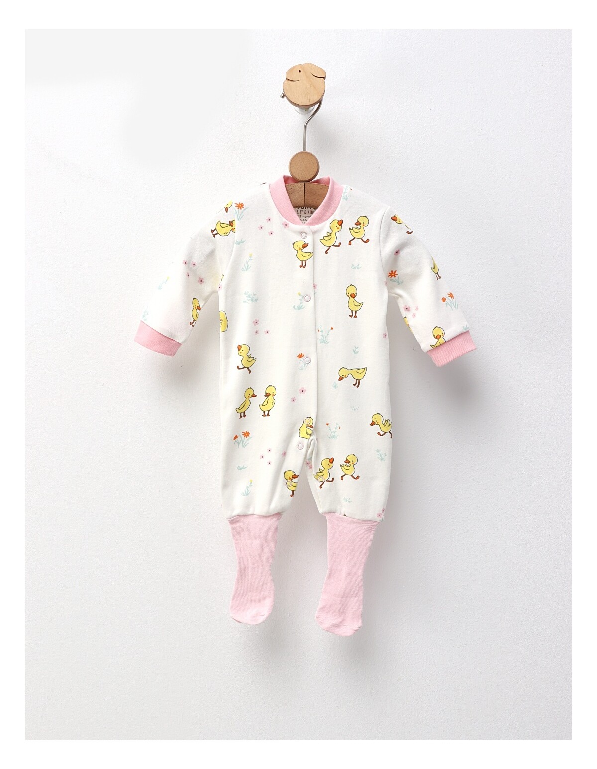 Salopeta cu sosete, Baby Ducks, cu alb
