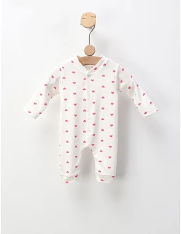 Salopeta Inimioare Iza model alb-roz